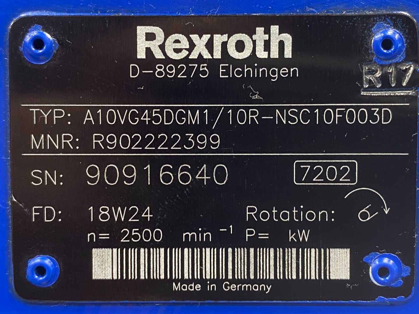 Bosch Rexroth A10VG45DGM1/10R-NSC10F003D (MNR R902222399)