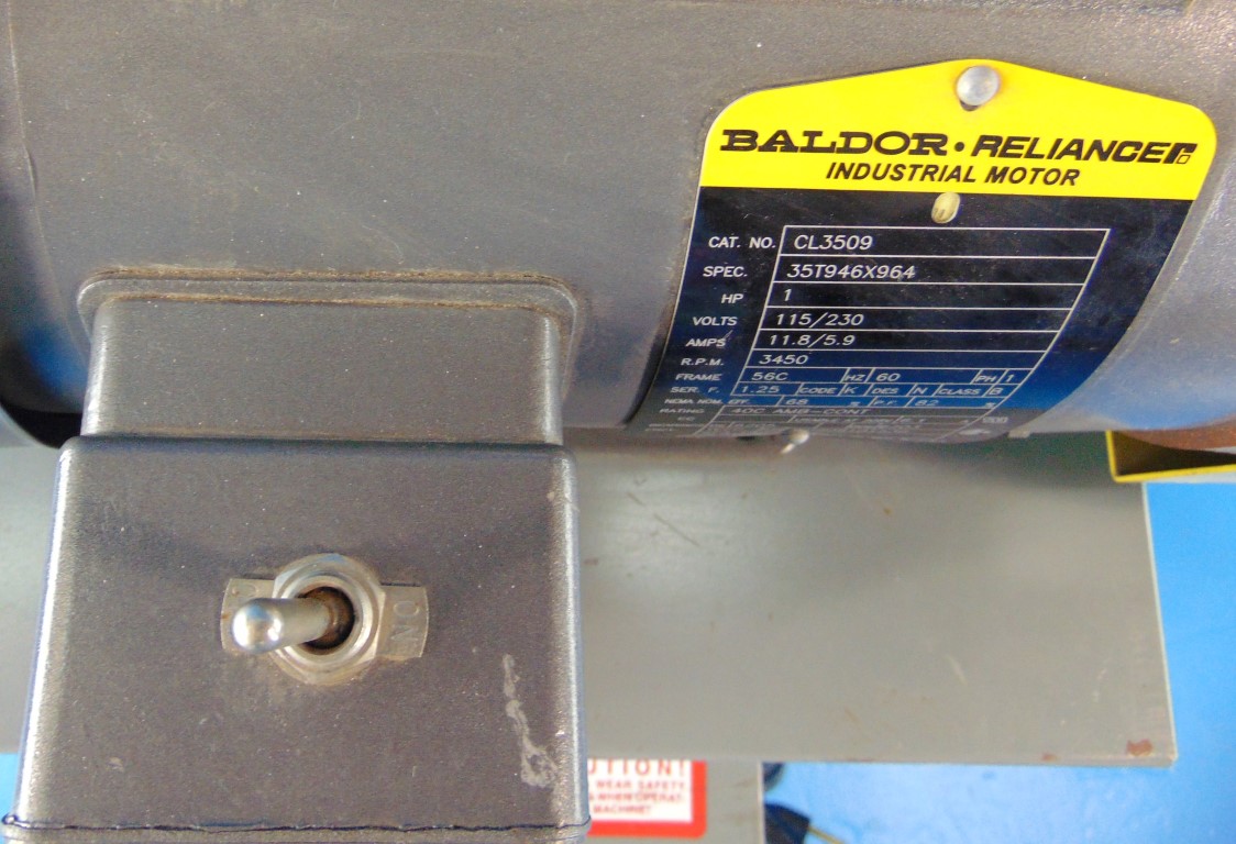 Kalamazoo  Belt Sander w/ Baldor CL3509 Motor  115/230V 3450RPM, 1PH 