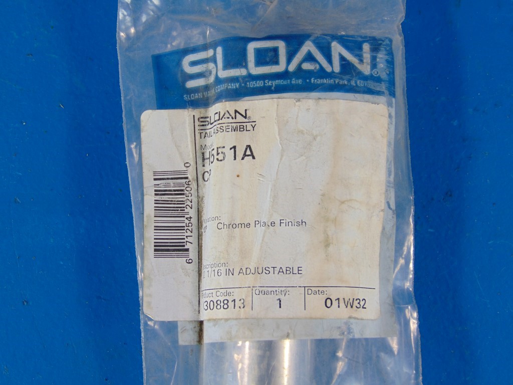 Sloan H551A 12" 1/16 tail assembly 