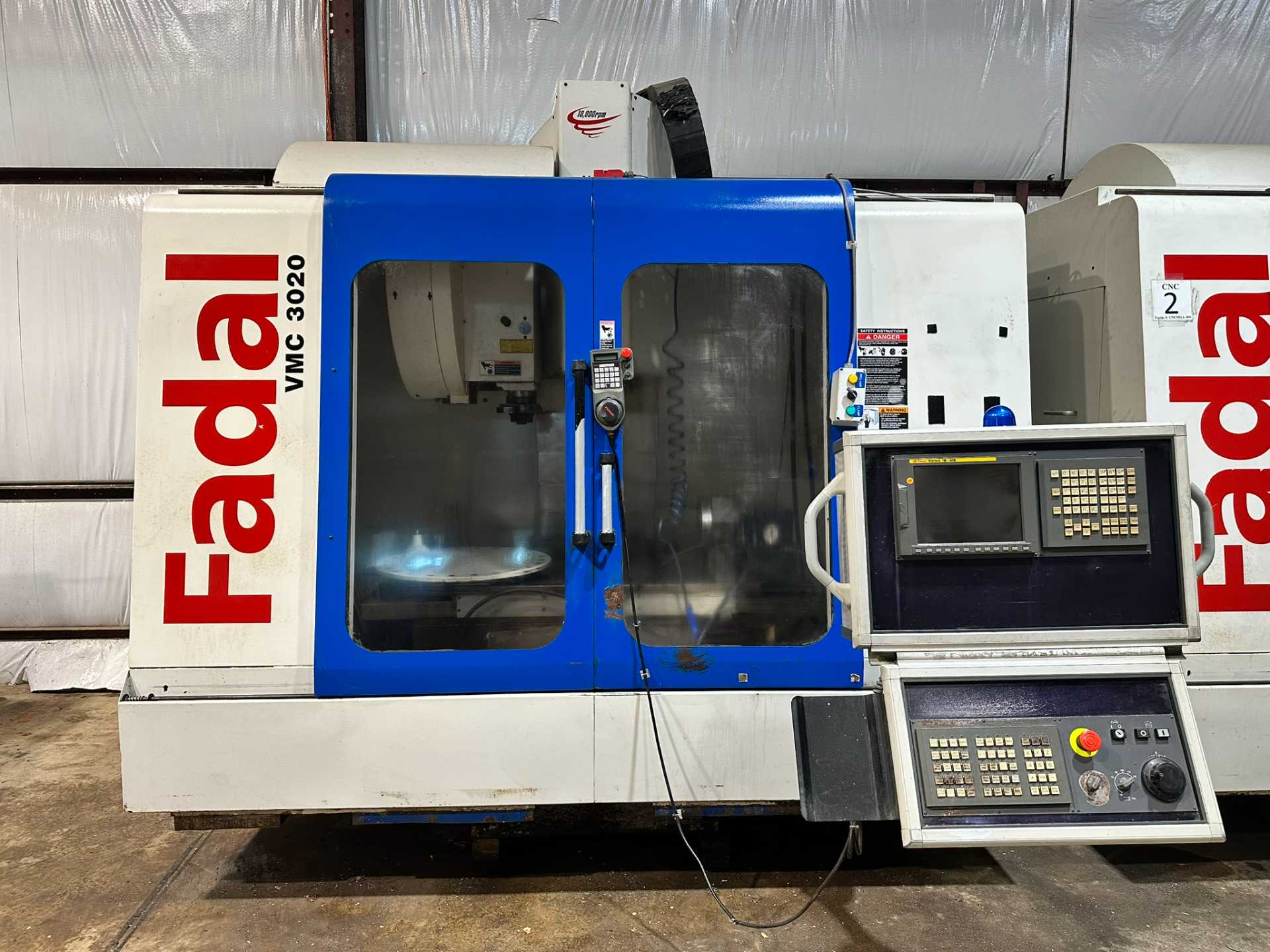 USED Fadal VMC 3020 Vertical Machining Center W/ DRIP PAN