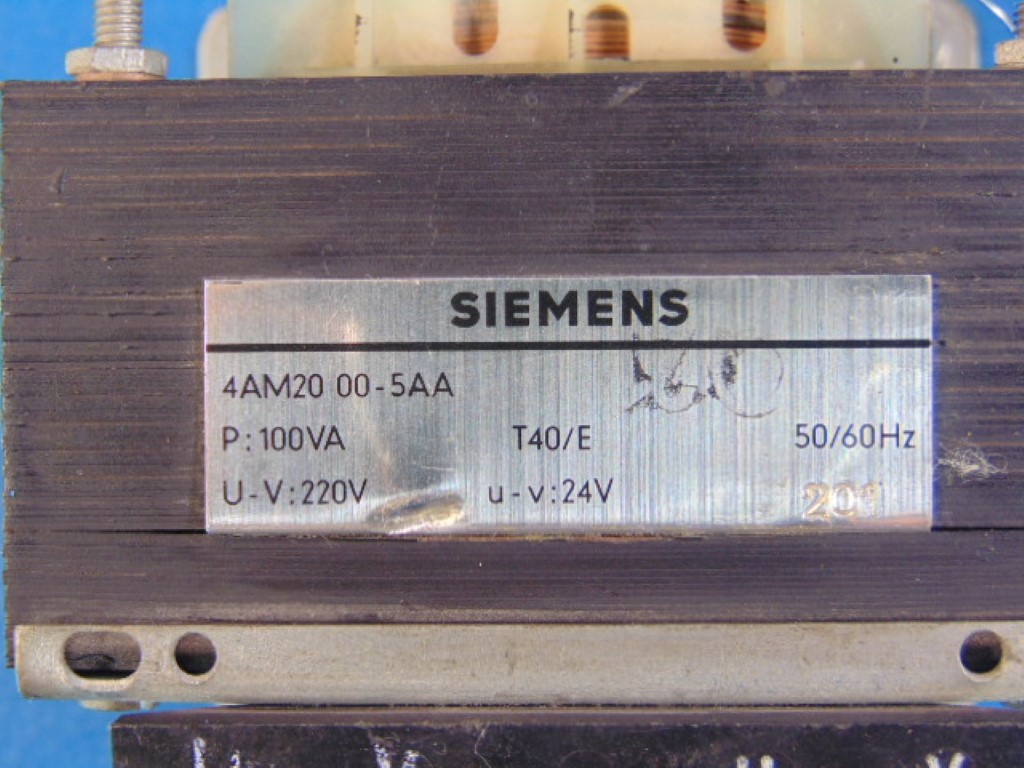 SIEMENS 4AM2000-5AA TRANSFORMER 50/60HZ 220V