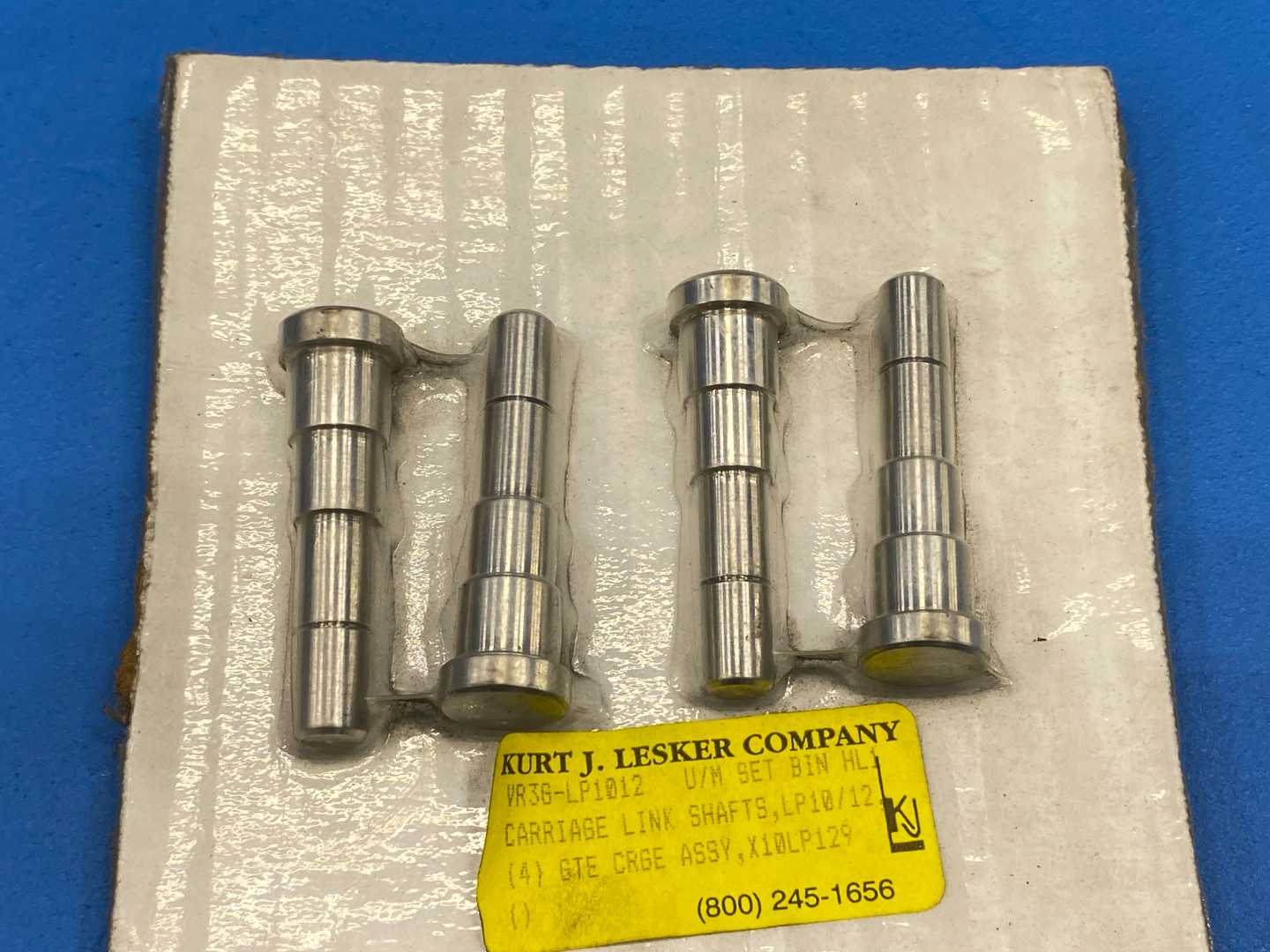 Kurt J. Lesker Co. Carriage Link Shafts, LP10/12 (4) GTE CRGE ASSY, X10LP129; VR3G-LP1012, U/M SET BIN HL1
