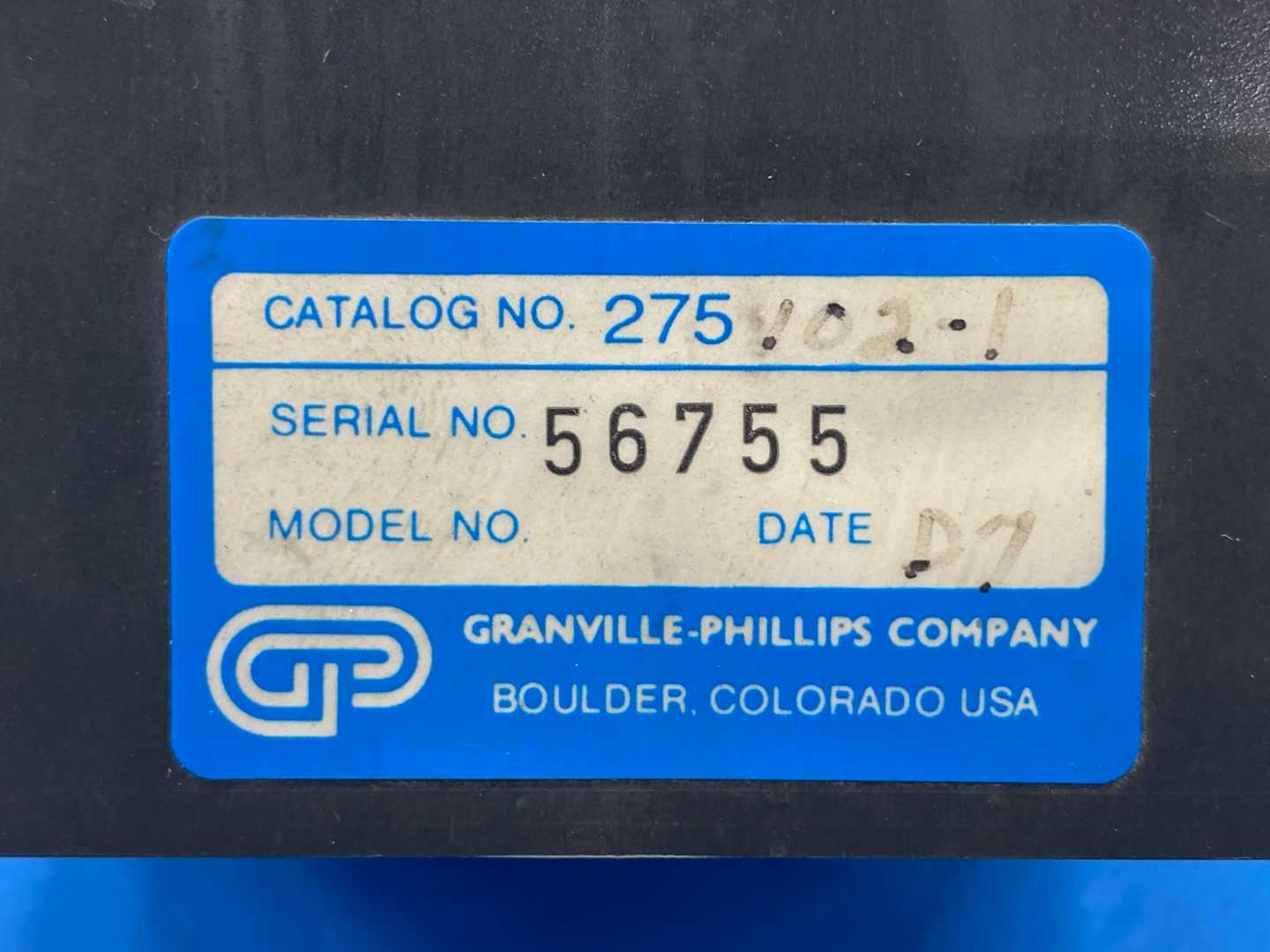 Granville-Phillips, 275 Convectron Gauge; 115VAC; 50/60Hz; 10Watts,