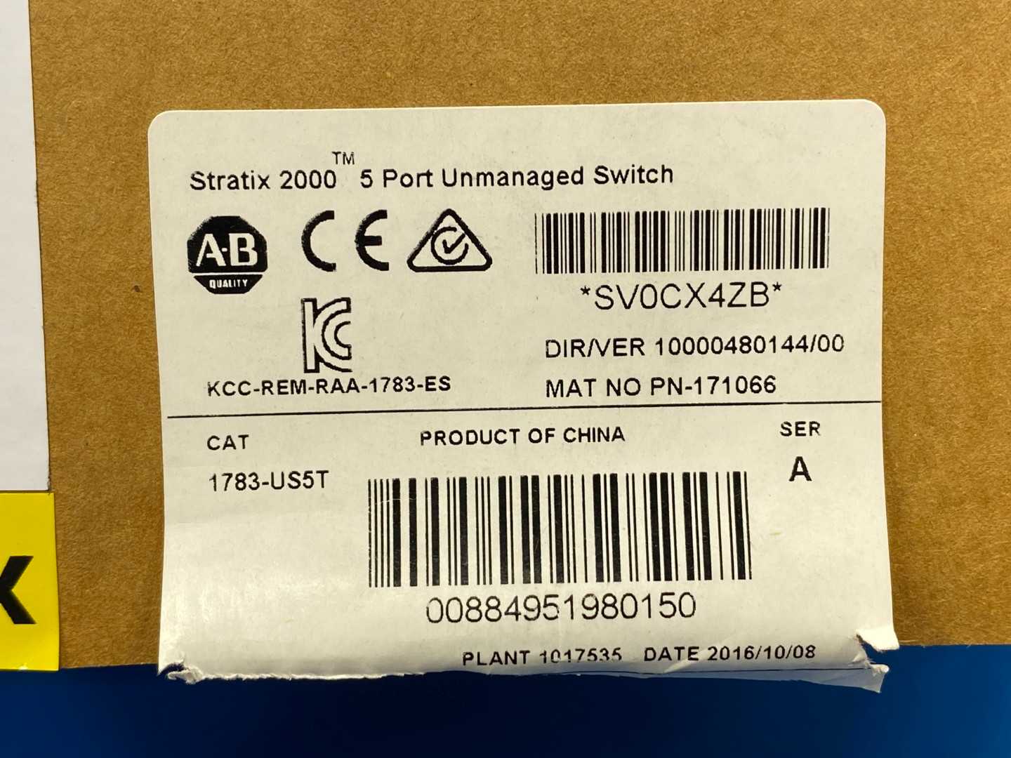 Allen-Bradley 1783-US5T Stratix 2000