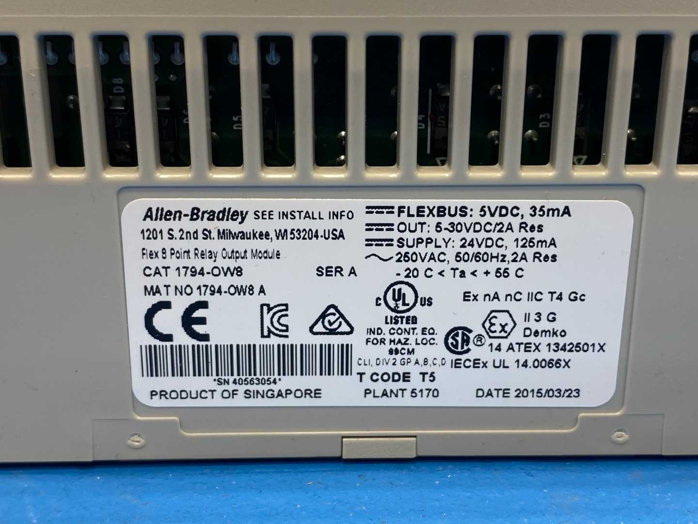 Allen-Bradley 1794-OW8, Flex 8 Point Relay Output Module