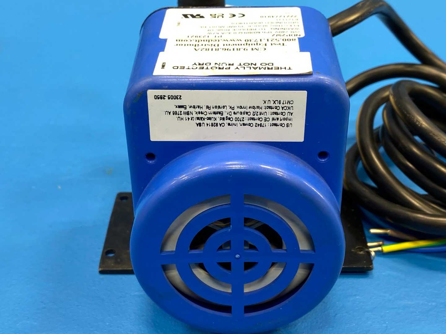 Flojet Magnetically Coupled Centrifugal Pump NPD25/2, 220-240V 1PH 50/60Hz 0.42A 57W 1/2" Port