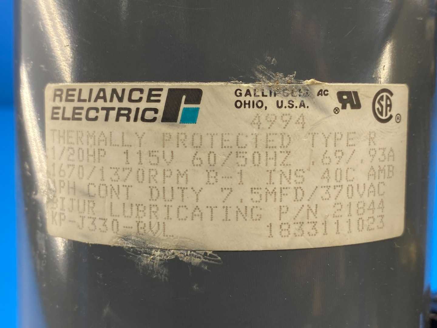 Bijur Delimon Type D 4015 Series DC Lubrication Pump with Motor KP-J330-BVL Bijur 21844 1/20HP, 115V .69/.93A Type R 1PH