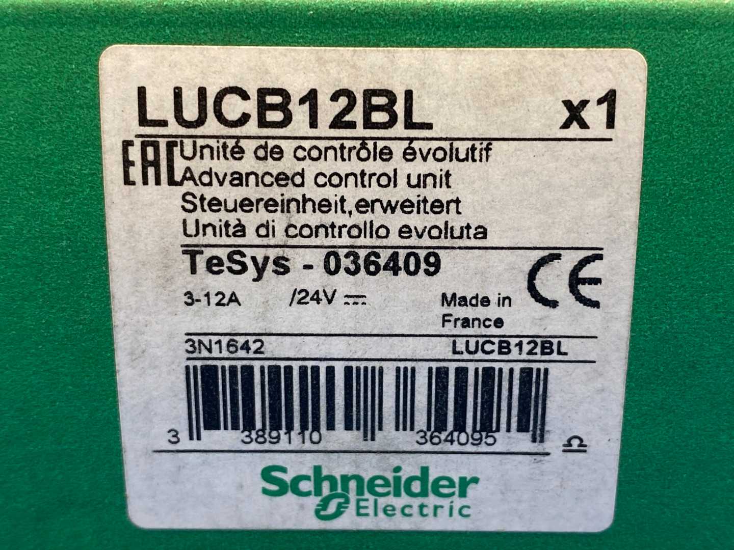 Schneider Electric, TeSys - 036409 LUCB12BL, Advance Control Unit, 3-12A / 24V