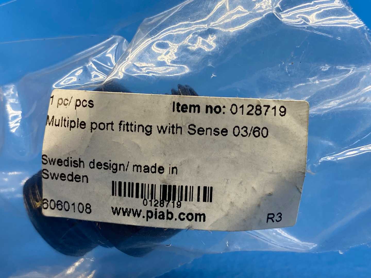 Piab, Multiple port fitting w Sense 03/60, G 1/4", 1/8" NPSF