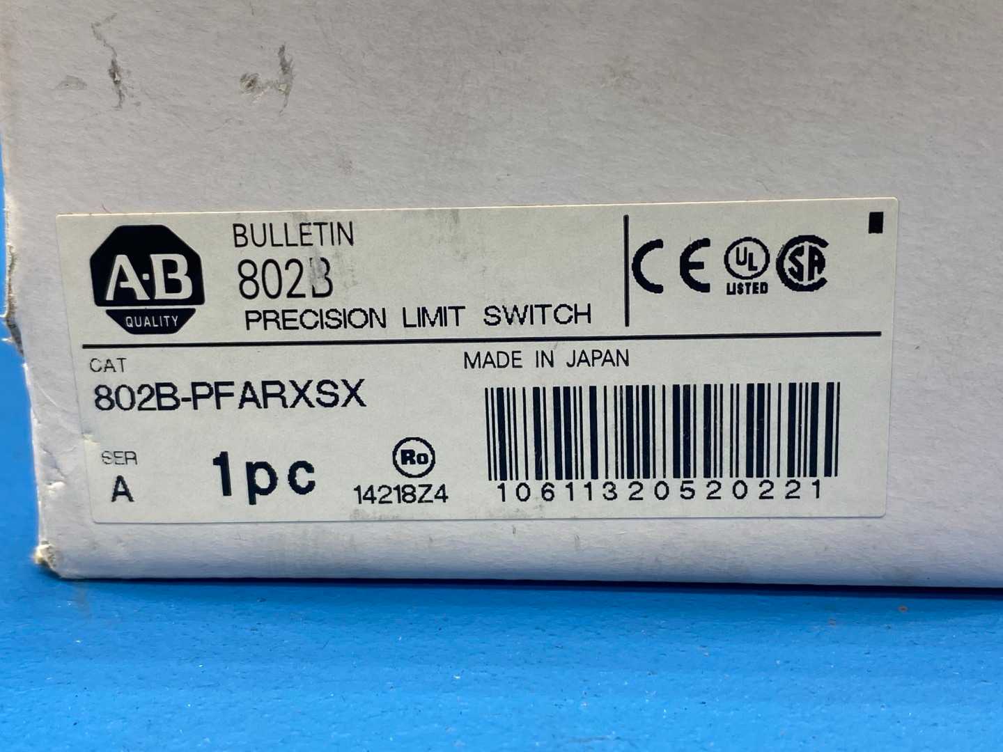  Allen-Bradley 802B-PFARXSX, Precision Compact Limit Switch