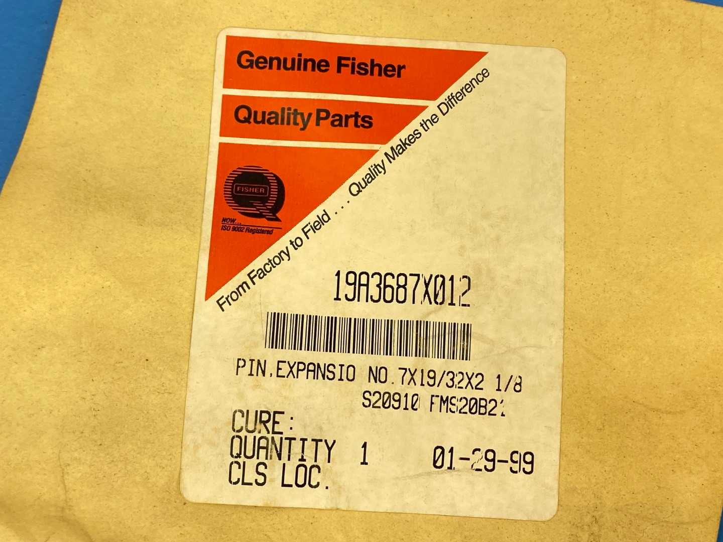 Fisher RV500X00072 VRC Repair Kit (Might be missing parts)