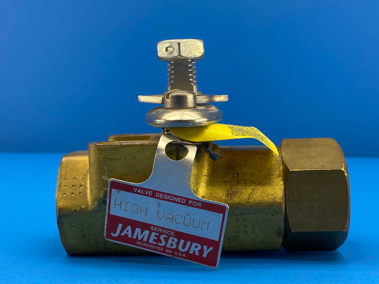 Jamesbury High Vacuum, 1 A V 1100 TT, 1" Brass Ball Valve