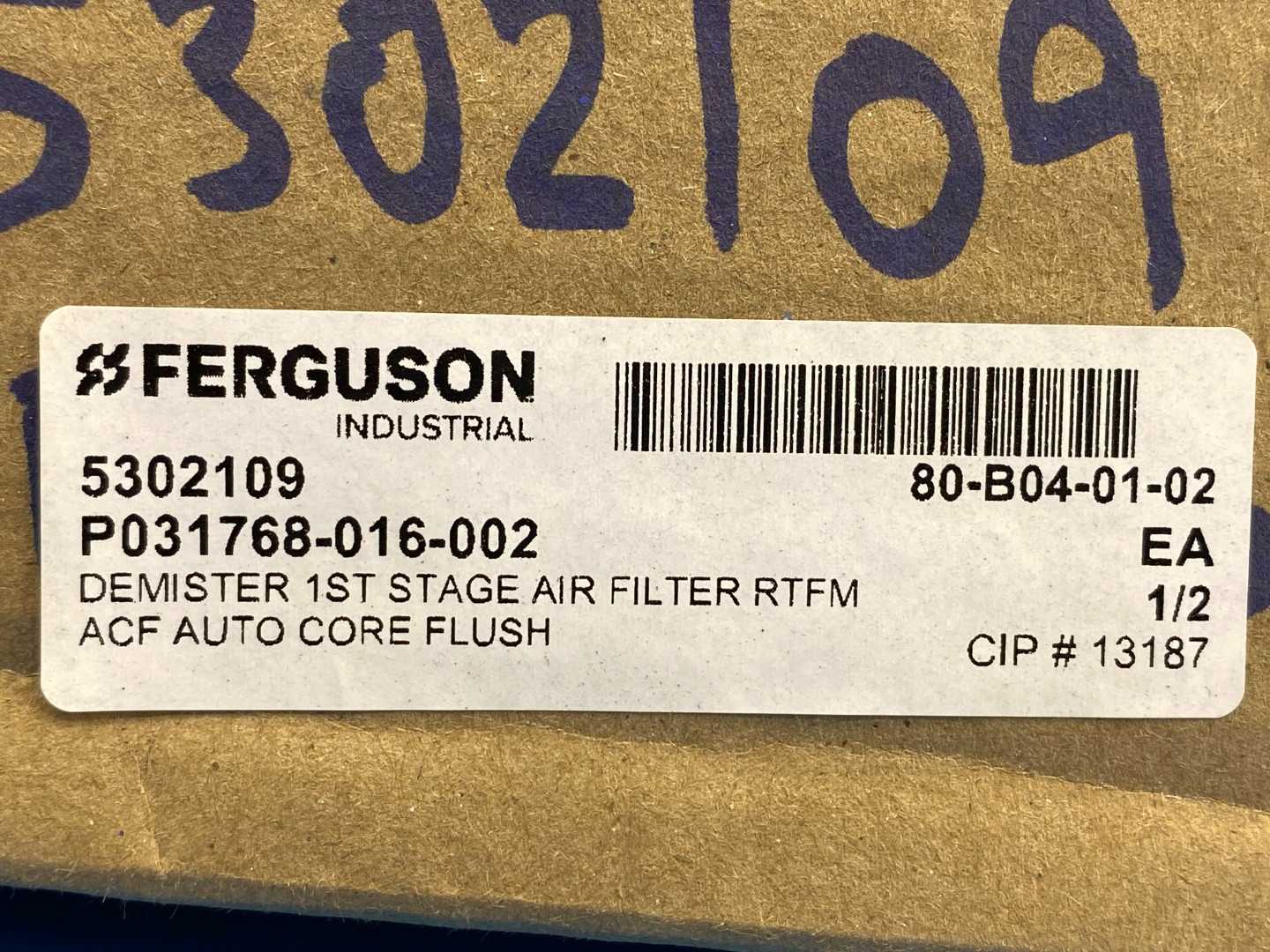 P031768-016-002, Fume/Oil Mist Filter- WSO 10 1st Stage Wire Mesh 19.12" x 15.43" x 1.88" (486mm x 392mm x 48mm)