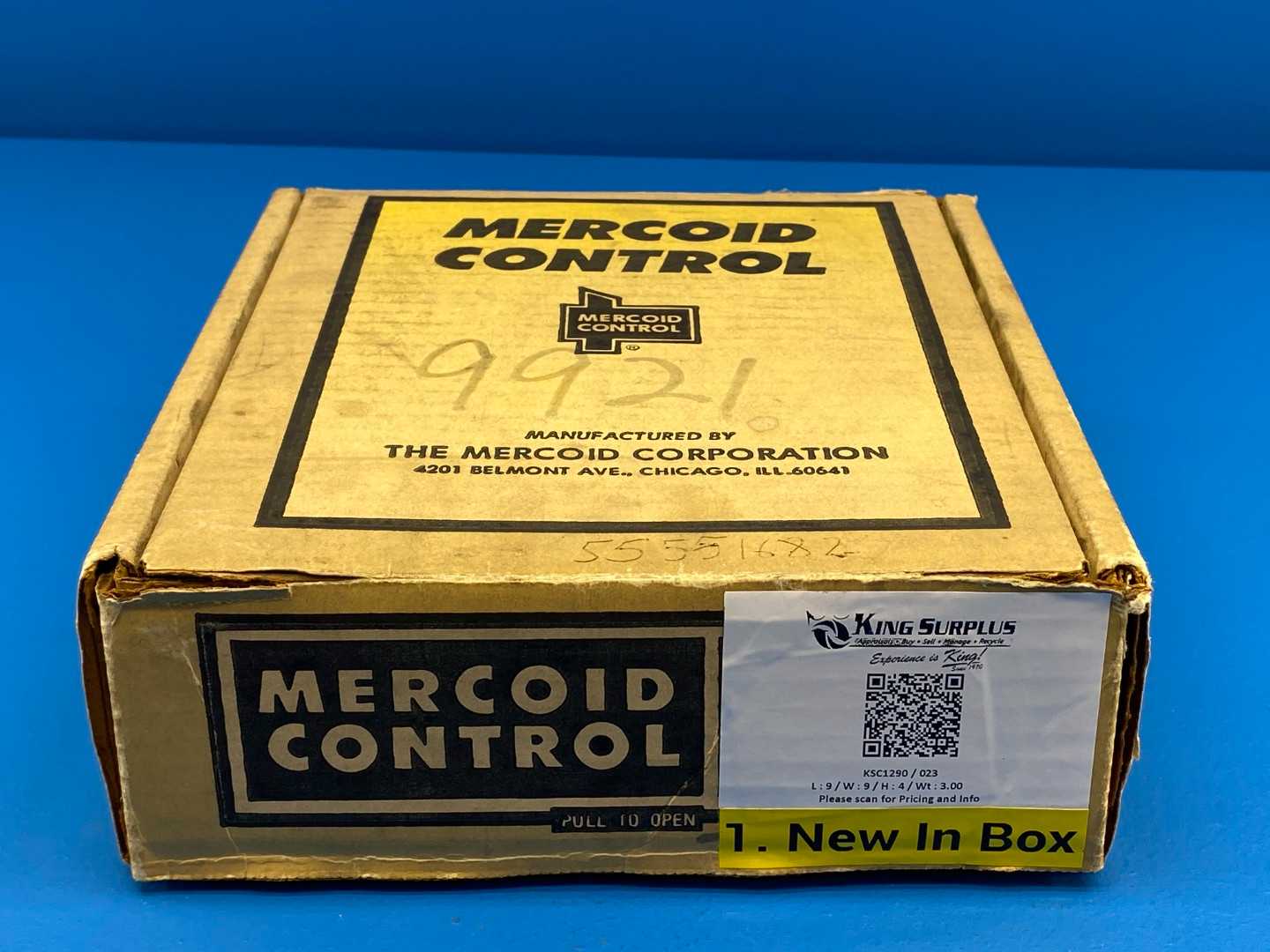 Mercoid Control DA-31-54-1 Pressure Control Switch; 120V; 4A / 240V; 2A