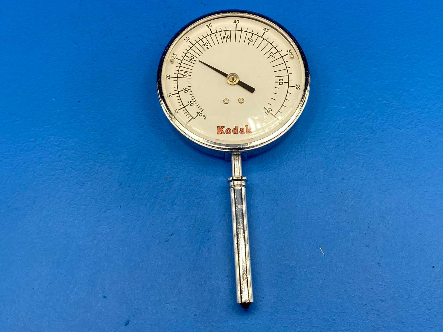 Kodak Thermometer, Dial no.34184; Inline Water Temperature Gauge