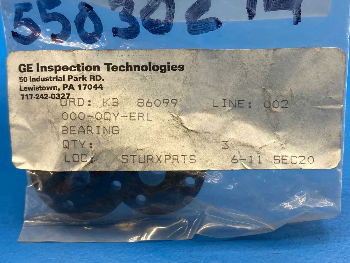 GE Inspection Technologies Bearing, 000-0QY-ERL