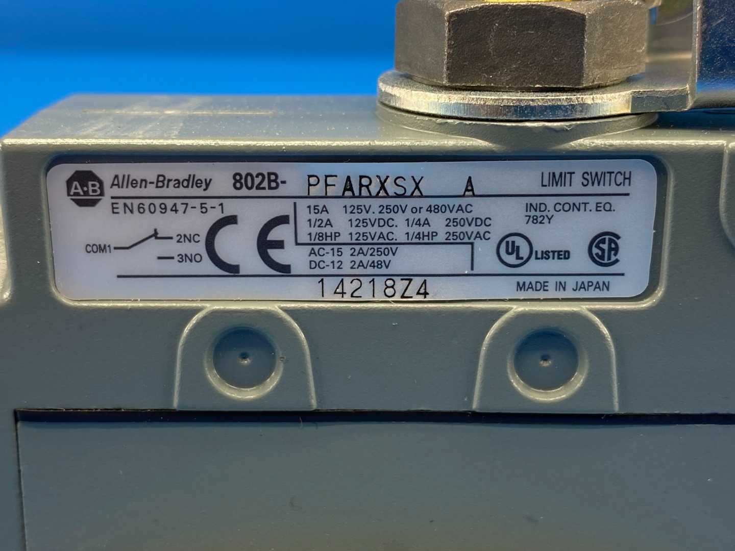 Allen-Bradley 802B-PFARXSX, Precision Limit Switch Series A