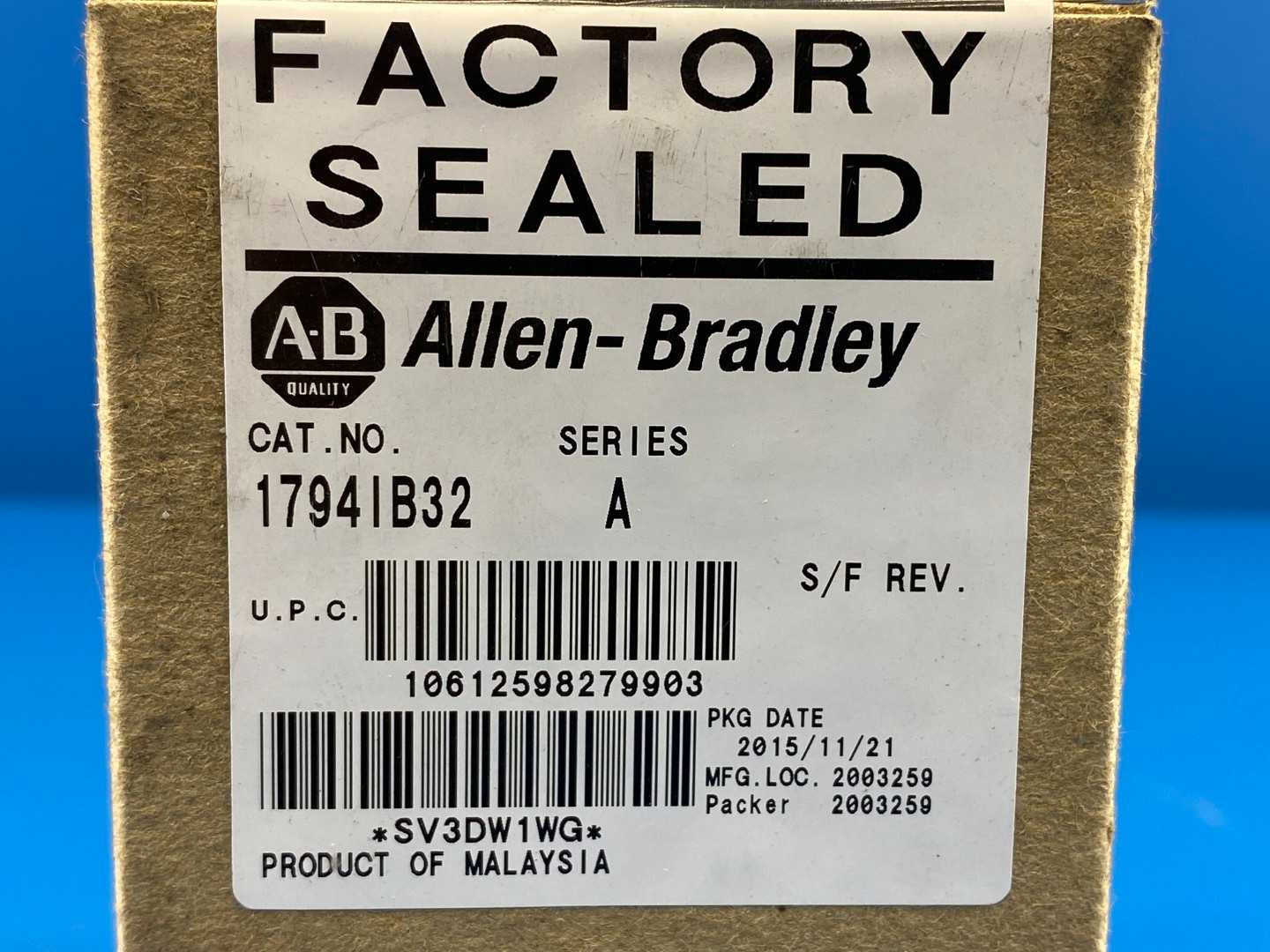 Allen-Bradley 1794lB32 FLex I/0 Digital Input Module, 24VDC