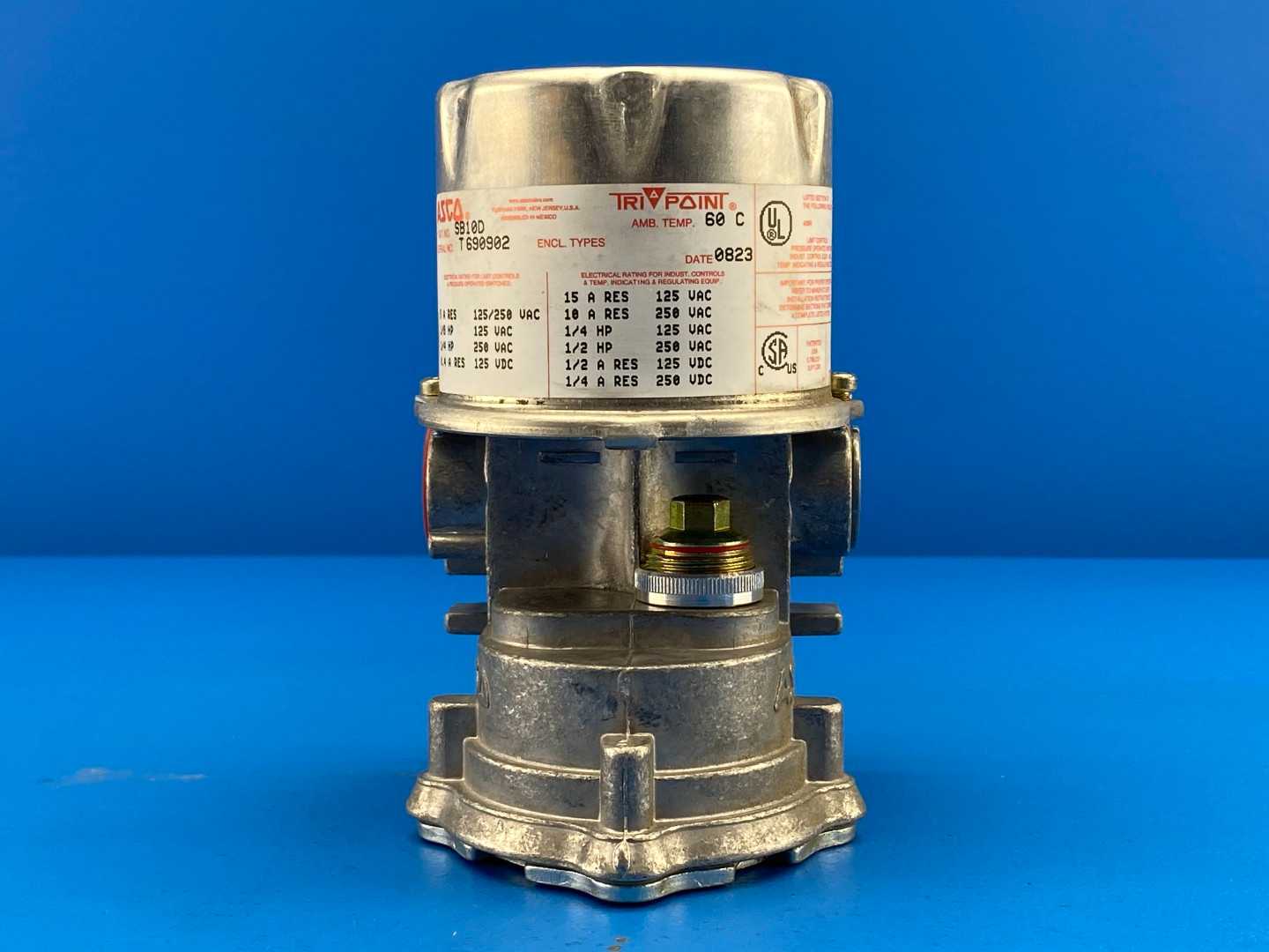 ASCO Tri-Point SB10D, Pressure Switch, 6-200PSI 125/250V-AC (3rd type)