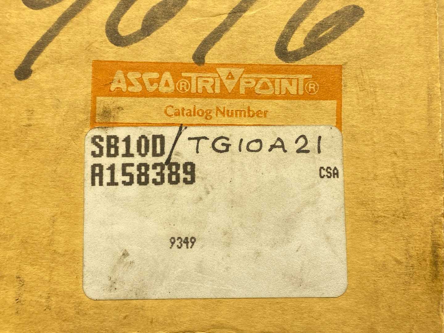 ASCO Tri-Point SB10D, Pressure Switch w/ TG10A21 Pressure Switch Connected; 6-200PSI 125/250V-AC 