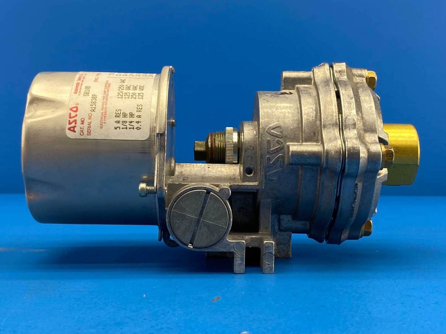 ASCO Tri-Point SB10D, Pressure Switch w/ TG10A21 Pressure Switch Connected; 6-200PSI 125/250V-AC 