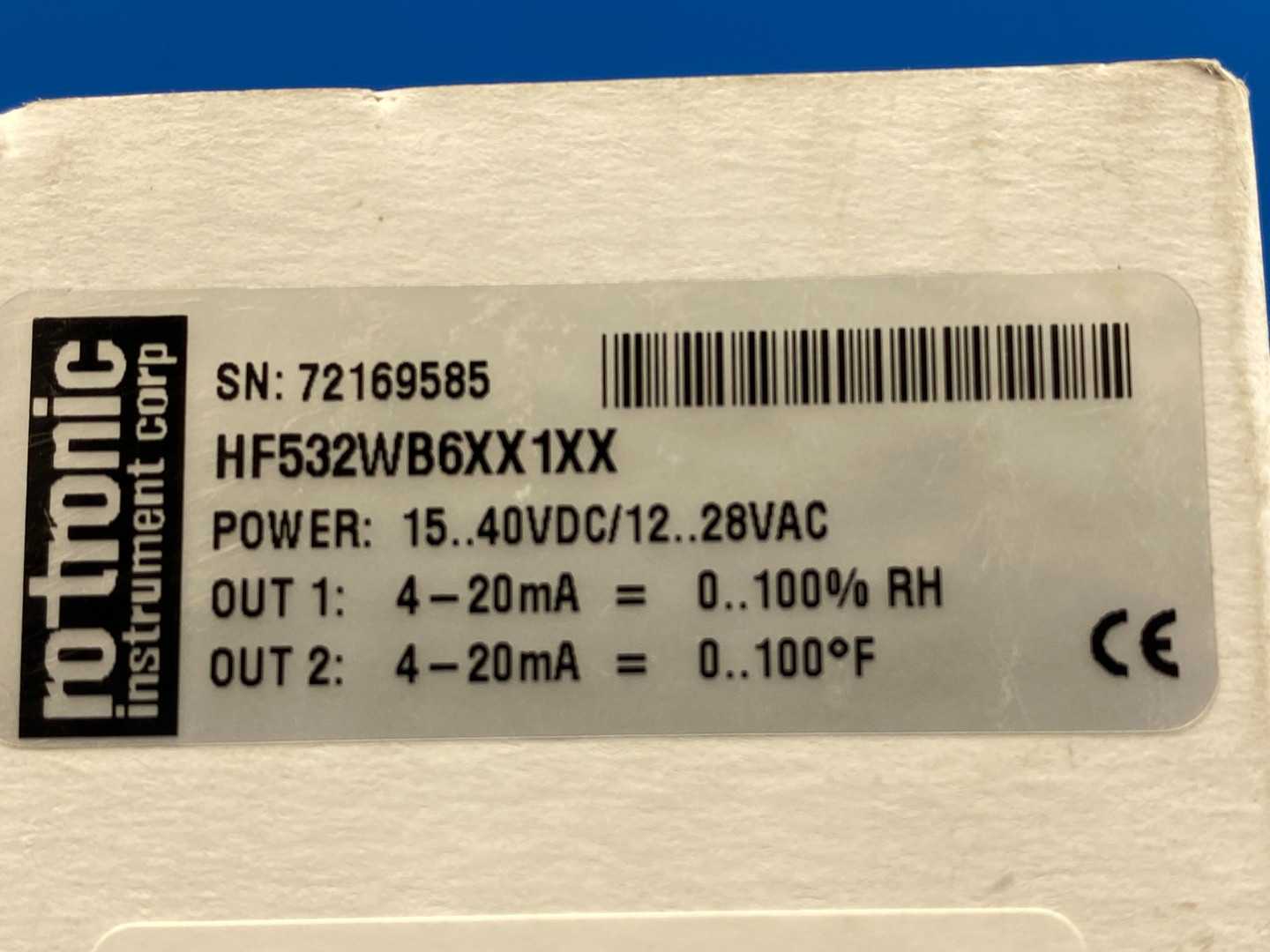 Rotronic HygroFlex HF532-WB6XX1XX XMTR, Digital Transmitter for Humidity & Temperature