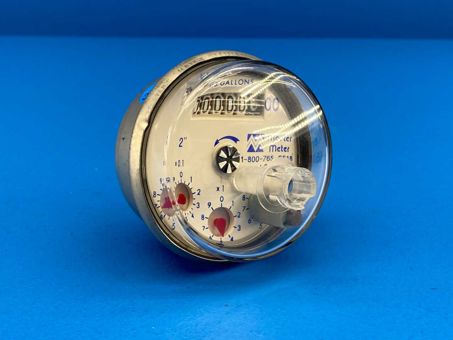 Master Meter 2" Water Meter Register Clock for U.S. Gallons