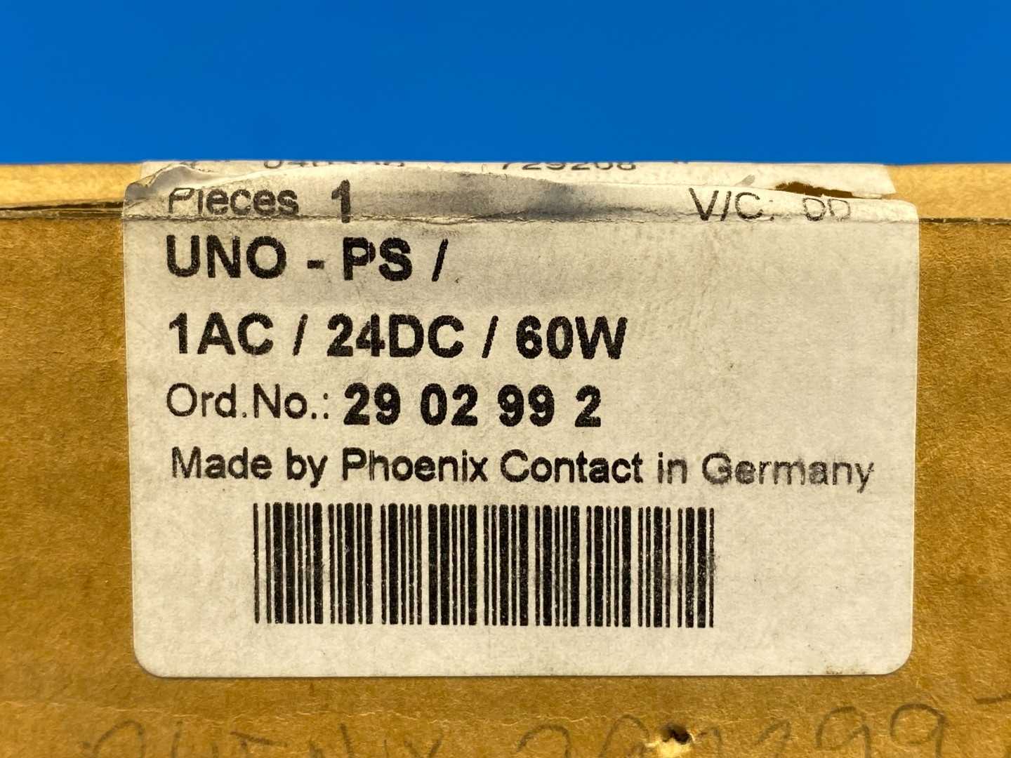 Phoenix Contact  UNO-PS / 1Ac / 24DC / 60W (29 02 99 2 )