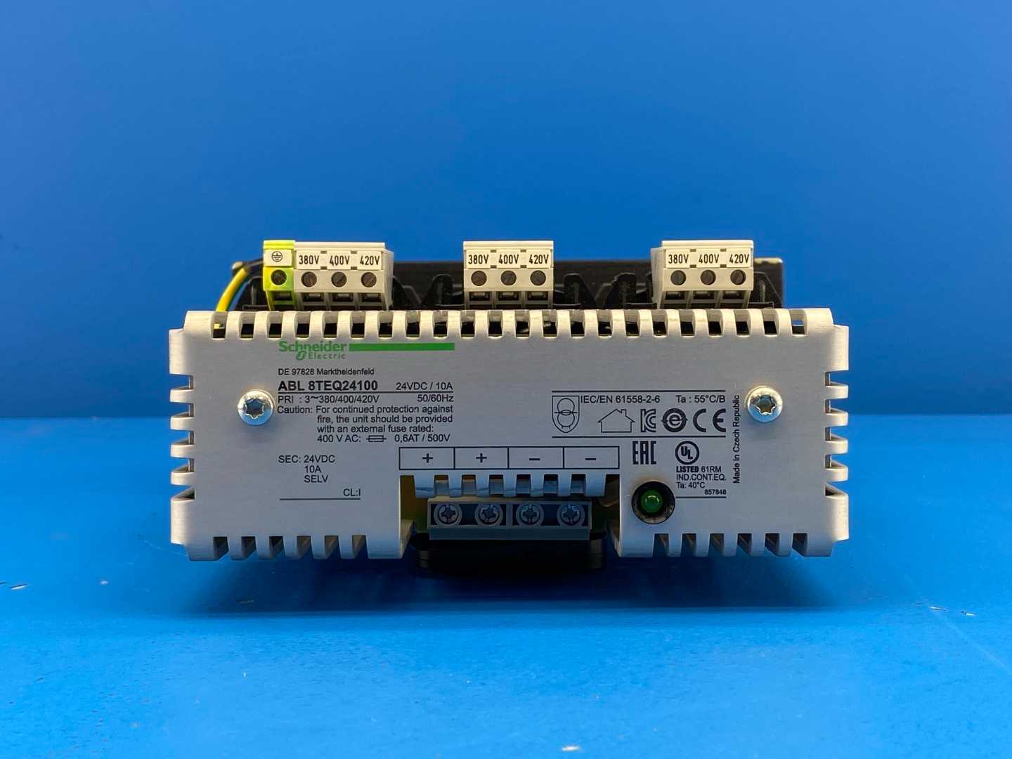 Schneider Electric, ABL8TEQ24100, Rectified and Filtered Power Supply.