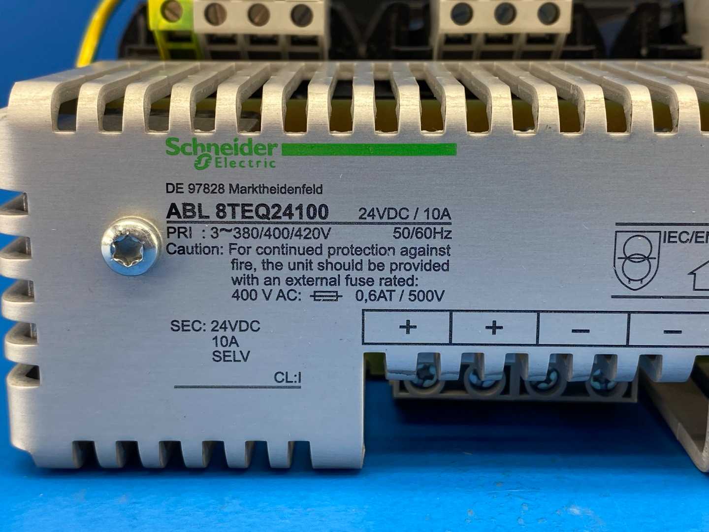 Schneider Electric, ABL8TEQ24100, Rectified and Filtered Power Supply.