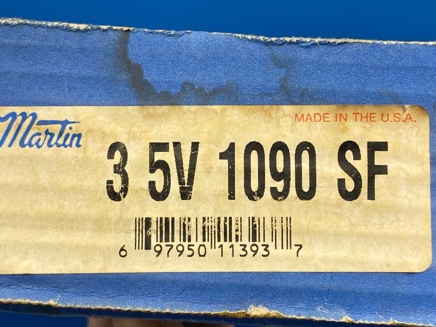 Martin 3 5V 1090 SF, 3-Groove V-Belt Pulley 10.9000" O.D Bushing Required I.D Bore Size