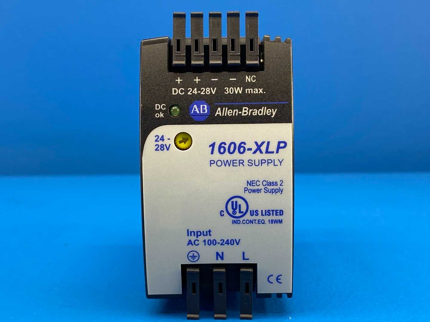 Allen-Bradley, 1606-XLP30E Series A, Compact Switched Mode Power Supply.

