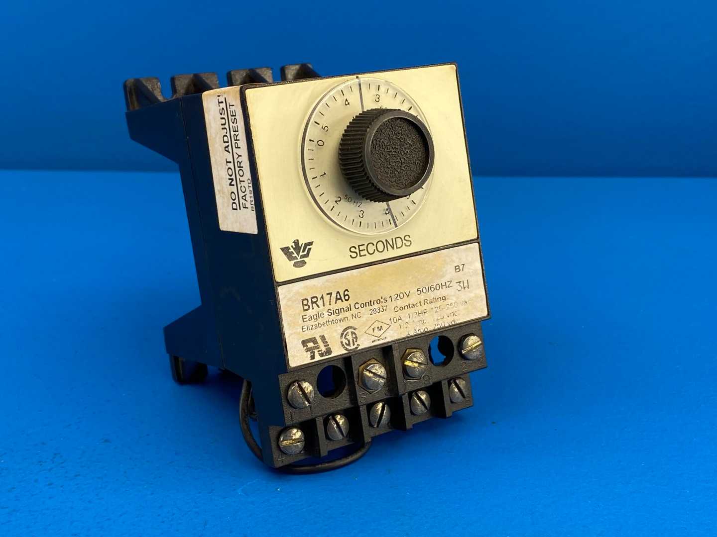 Danaher Eagle Signal BR17A6 Reset Timer Seconds 120V