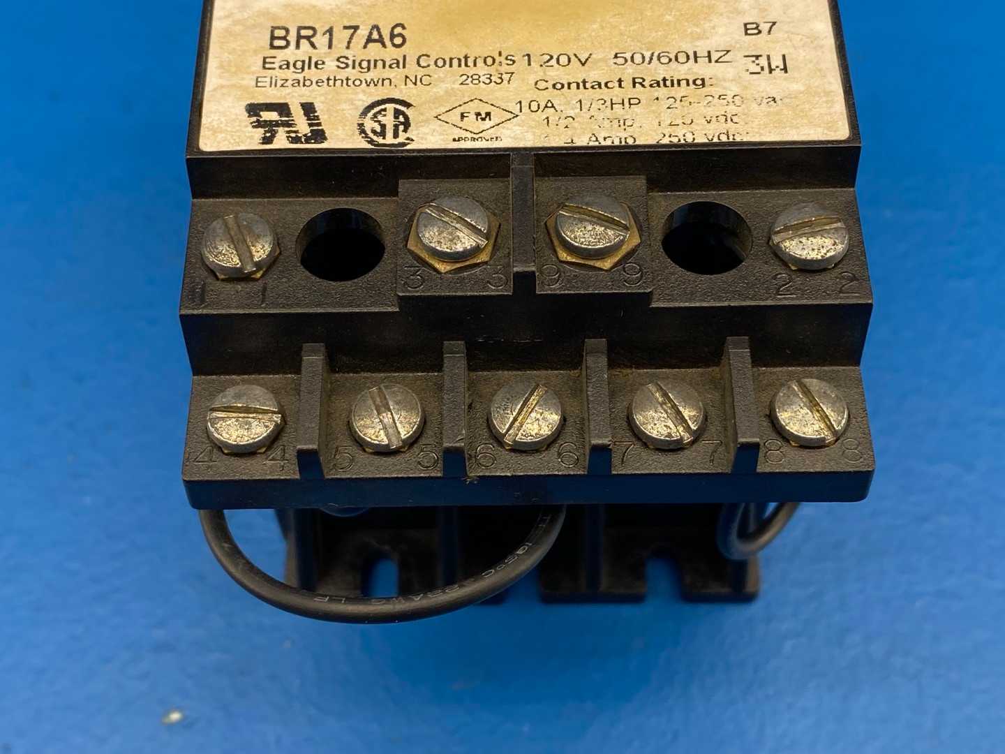 Danaher Eagle Signal BR17A6 Reset Timer Seconds 120V