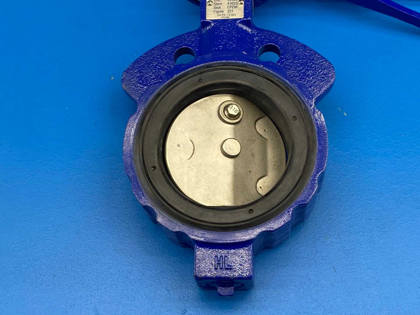 Keystone 4"  Butteryfly Valve, Body Figure 221 CI, Disc, 304SS, Stem416SS, Seat EDPM, 250PSI (16Bar)
