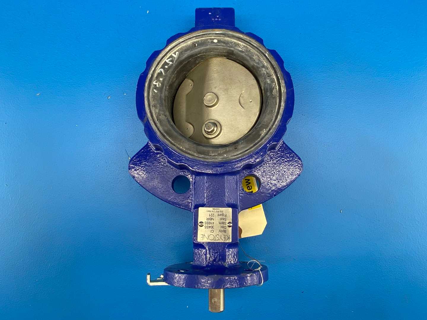 KEYSTONE Figure 221, 4" Butterfly Valve CI Body 304SS Disc 416SS Stem NBR Seat 250 PSI