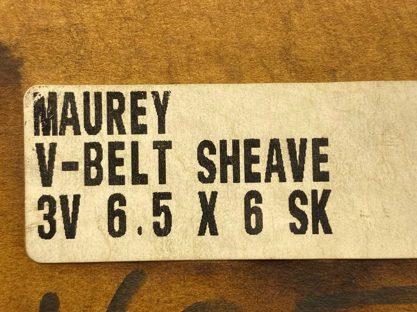 Maurey 63V650SK (3V 6.5 X 6 SK) 6-Groove 3V-Belt Sheave Pulley, 6.5" OD, SK Bushing