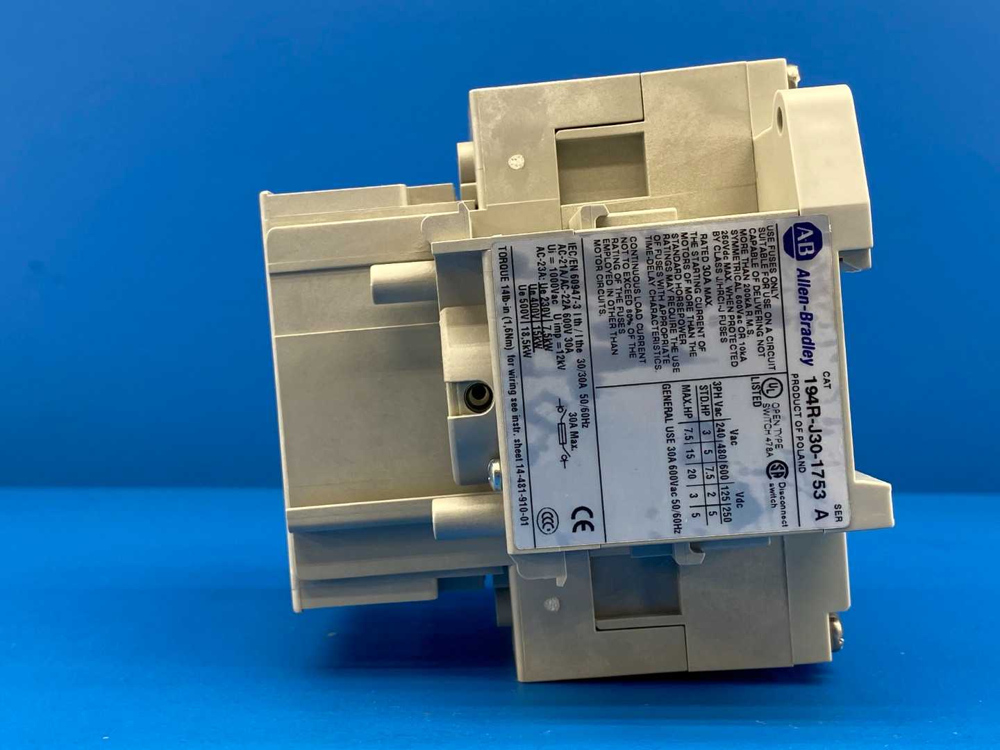 Allen-Bradley 194R-J30-1753 Fused Disconnect Switch