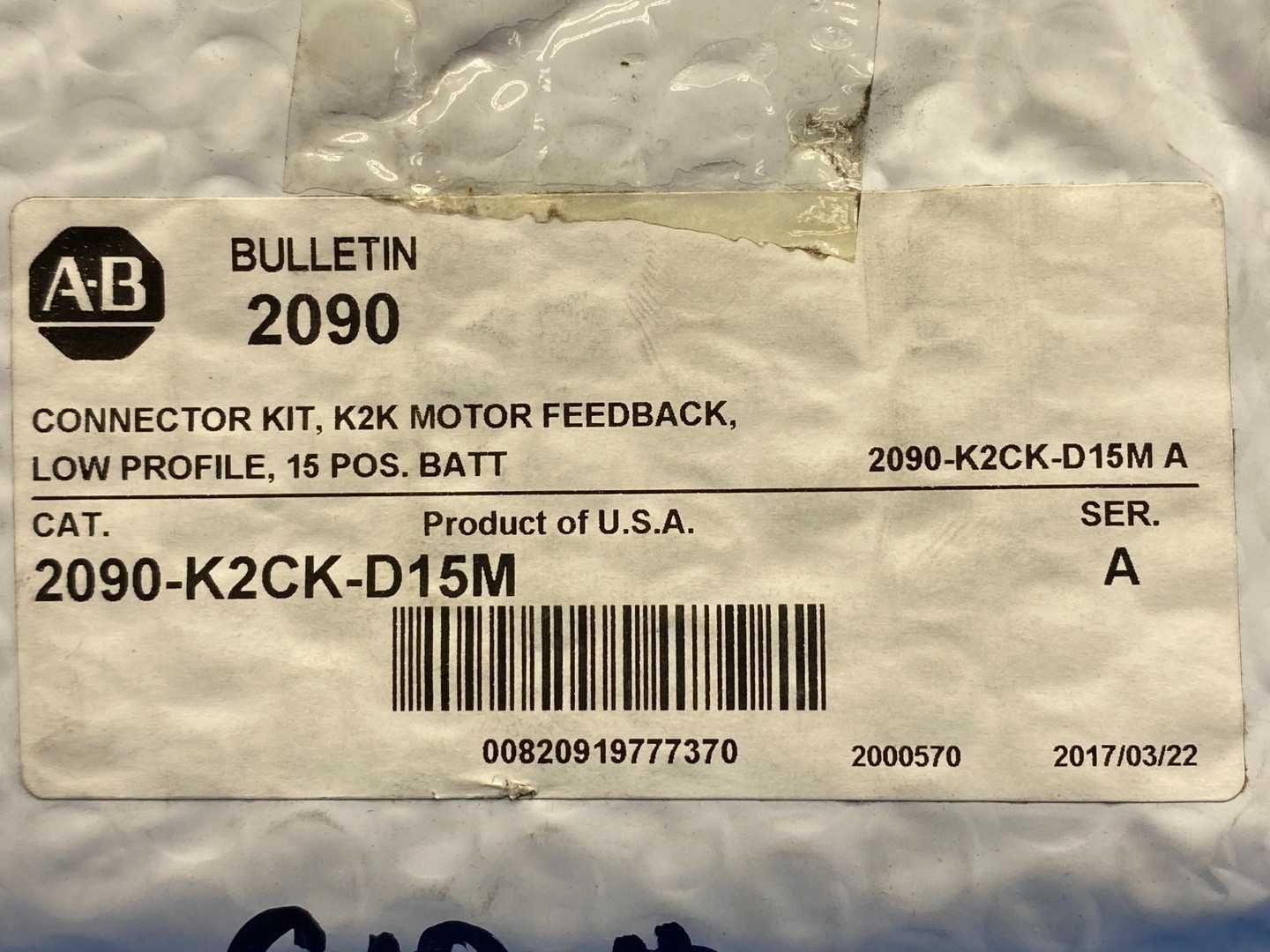 Allen-Bradley 2090-K2CK-D15M Low-Profile Motor Feedback Connector Kit