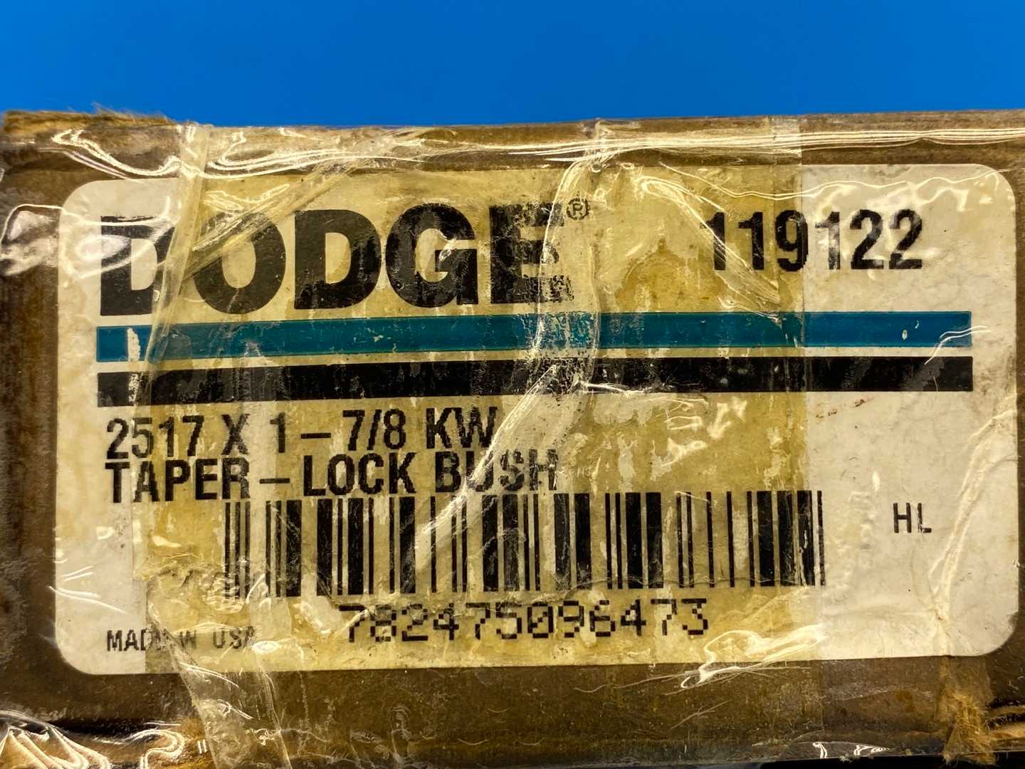 Dodge 2517 X 1-7/8-KW Taper-Lock Bushing 119122