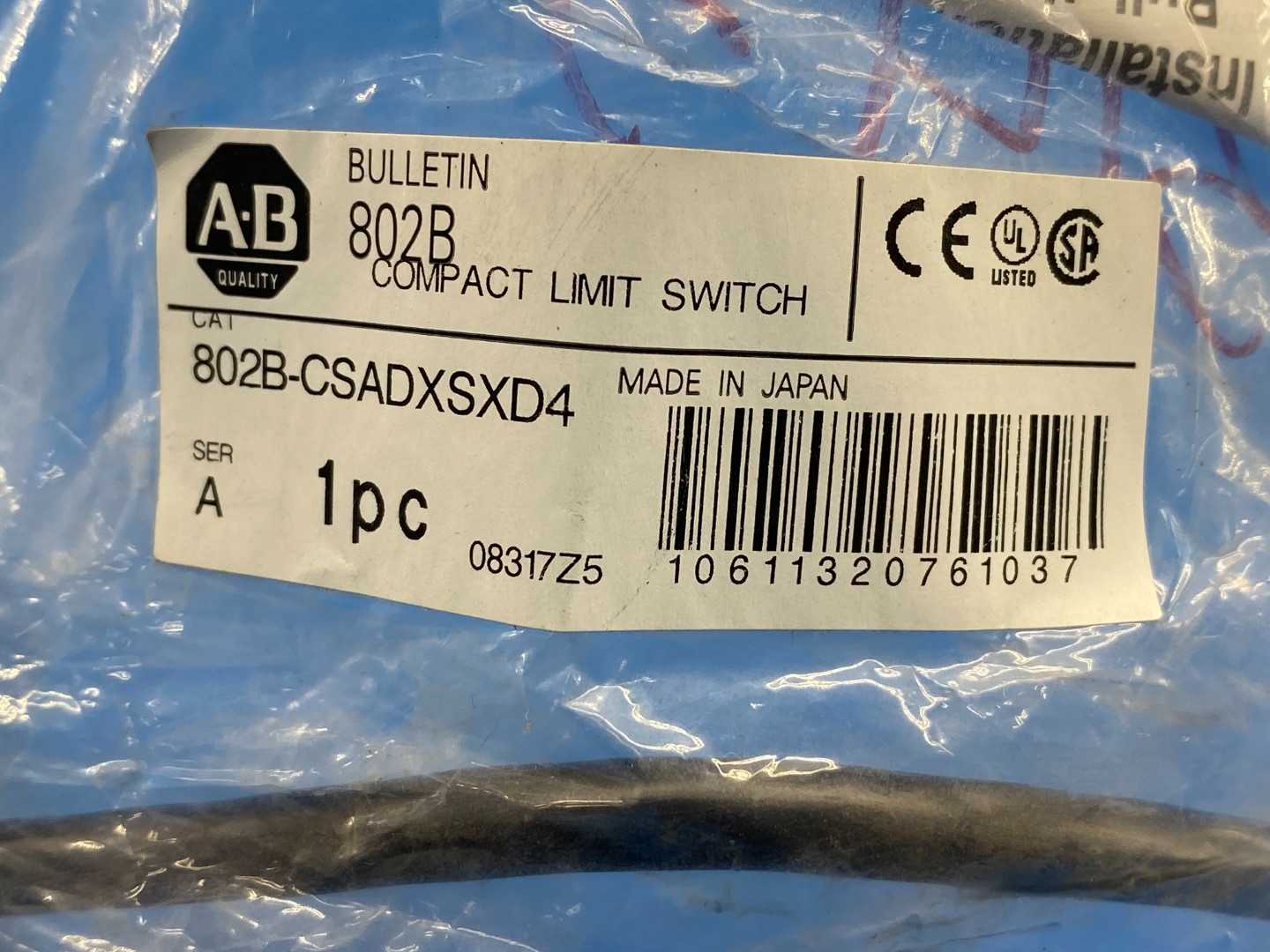 Allen-Bradley 802B-CSADXSXD4 Compact Limit Switch Series A