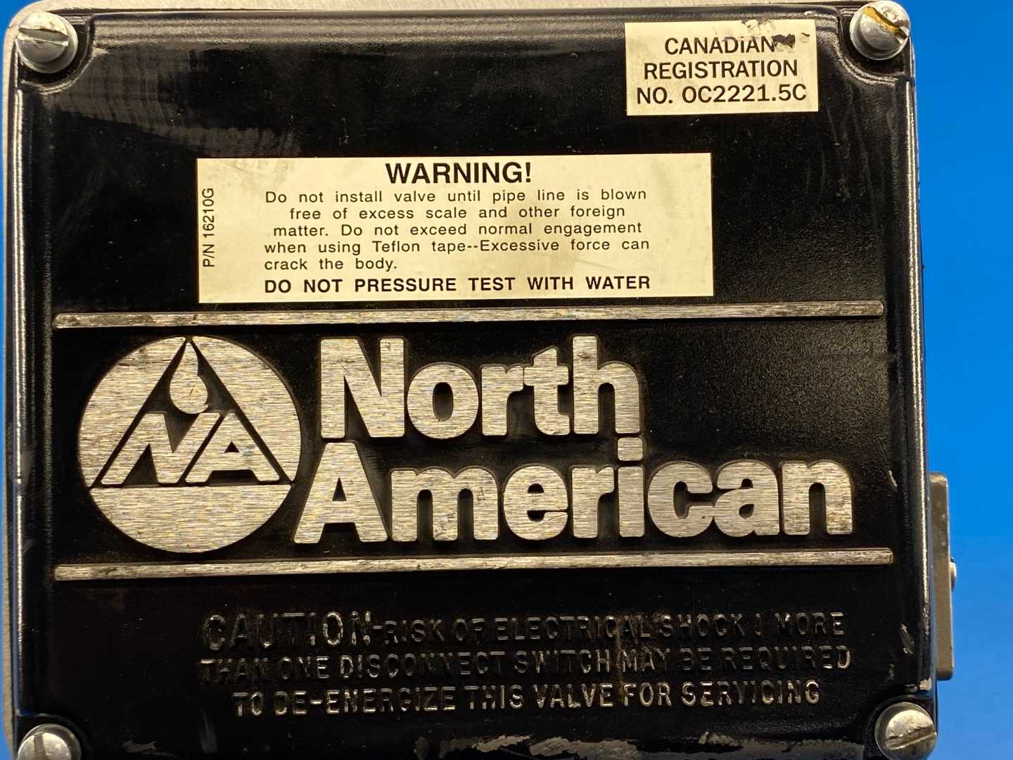 North American Mfg, 1519-0 Automatic Safety Shut-off Valve