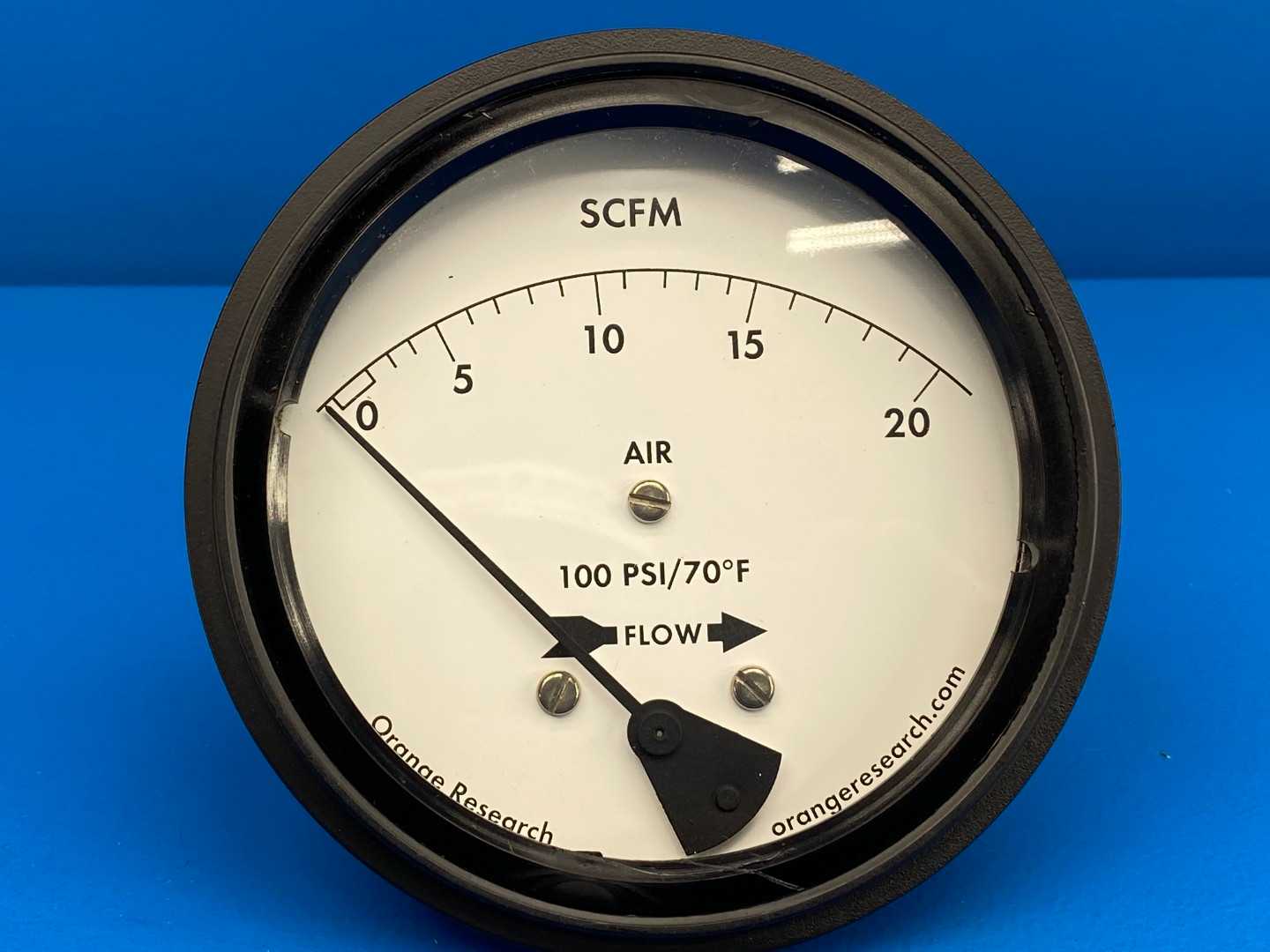 Orange Research 2221-S1032 In-line Flow Meter 1/4" Port 3000PSI 3-20 SCFM Viton Seals
