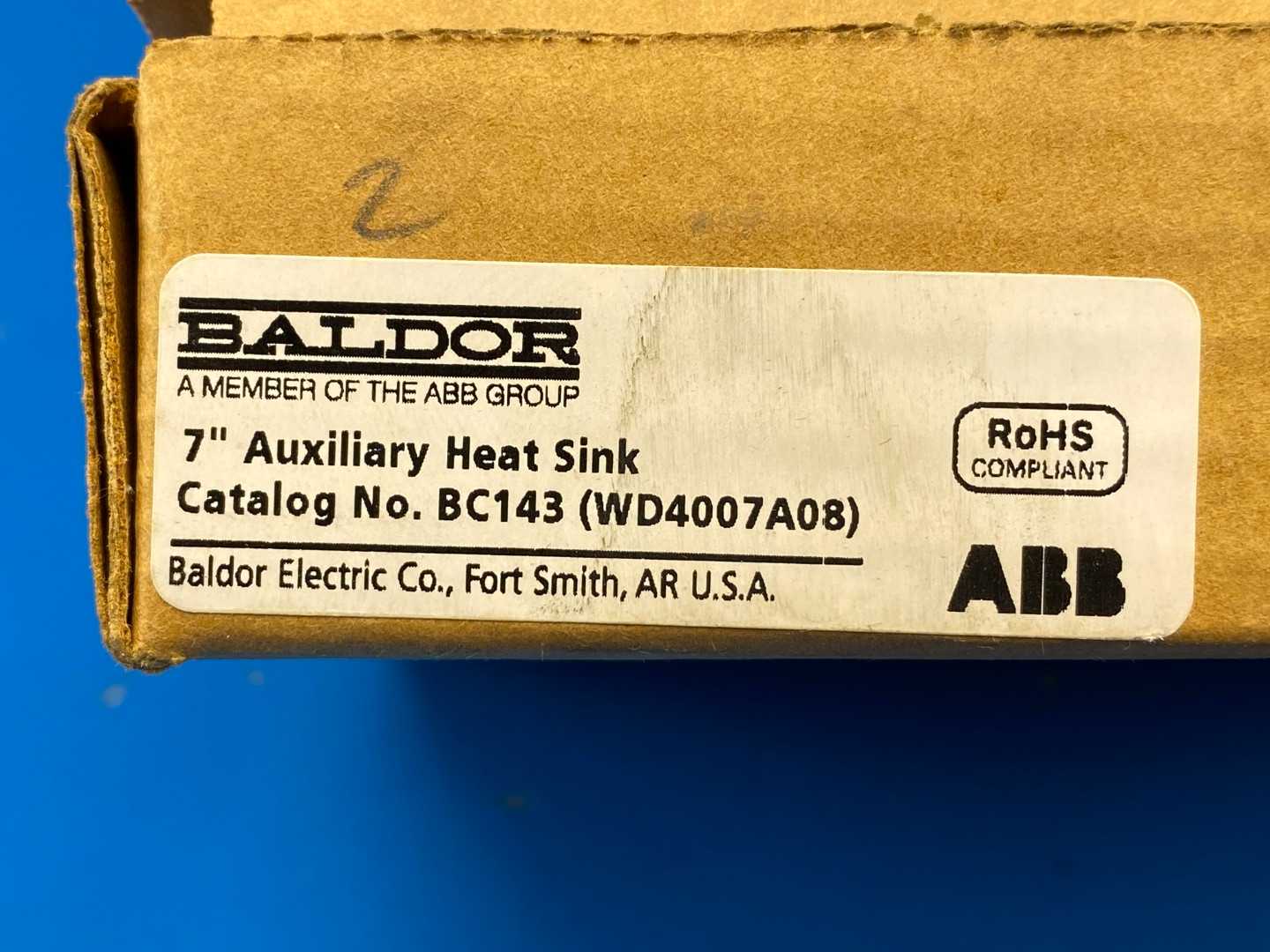 Baldor 7" Auxiliary Heat Sink BC143 (WD4007A08)