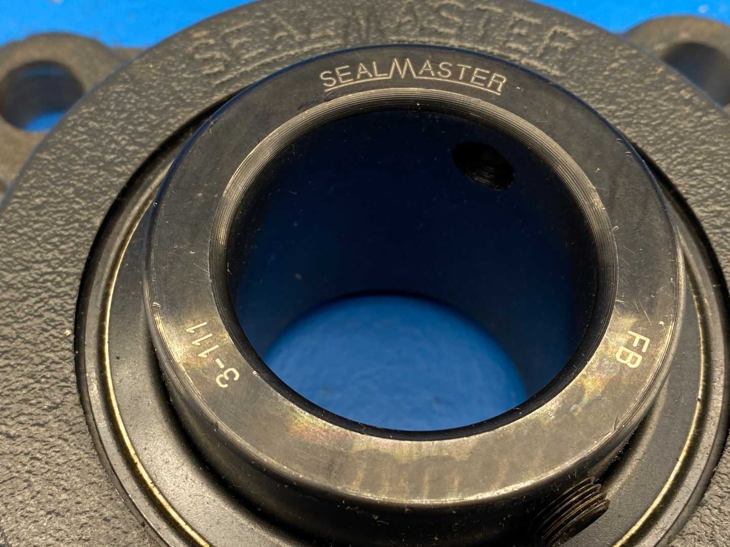 Seal Master, MSF-27, Flange-Mount Ball Bearing Unit, 1-11/16" bore / 4-bolt flange / set screw locking