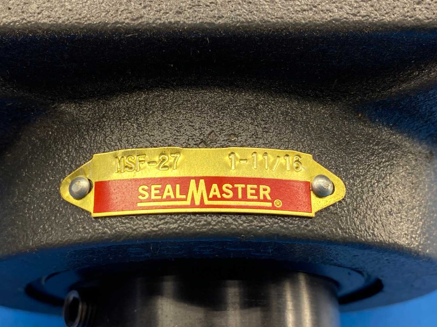 Seal Master, MSF-27, Flange-Mount Ball Bearing Unit, 1-11/16" bore / 4-bolt flange / set screw locking