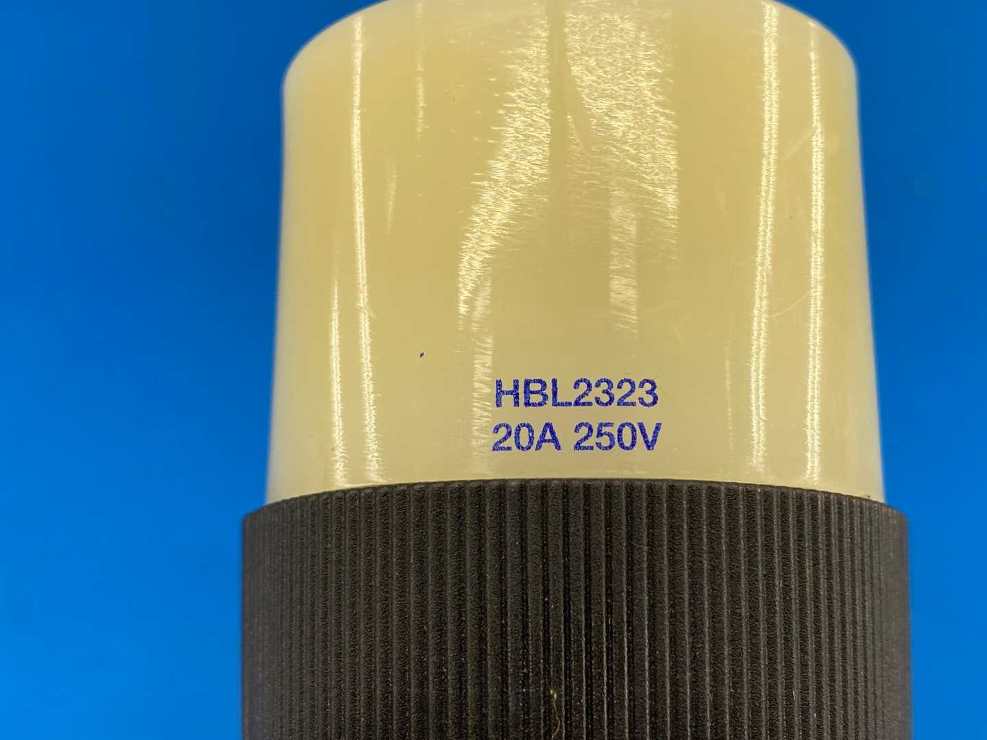 Hubbell, HBL2323, Twist-Lock® Connector, 20A / 250V AC / NEMA L6-20R / 2-Pole / 3-Wire Grounding 
