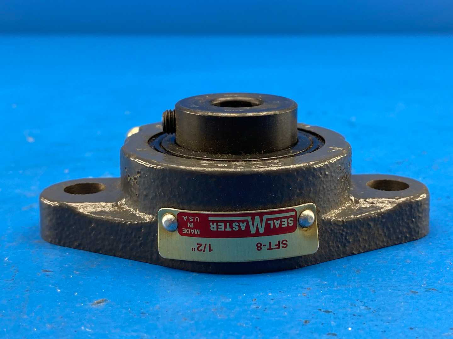 Sealmaster, SFT-8, Flange-Mount Ball Bearing Unit, 1/2" bore / 2-bolt flange / set screw locking