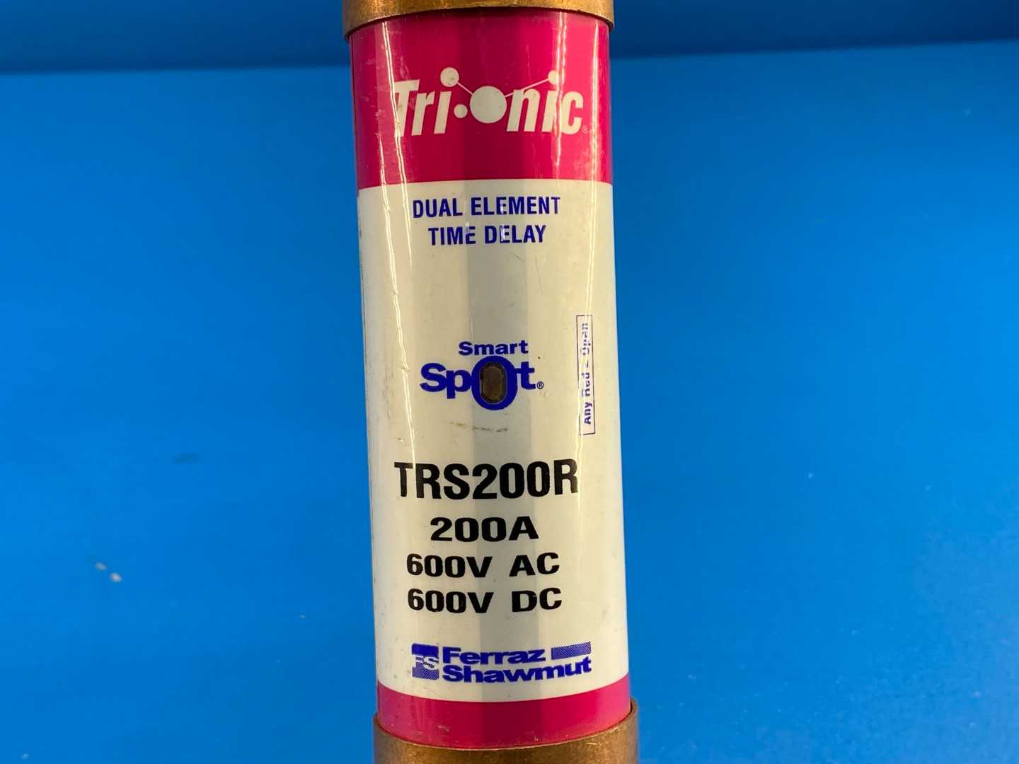 Mersen, TRS200R, Tri-Onic® SmartSpot® Time-Delay Fuse, 200A / 600V AC / Class RK5 
