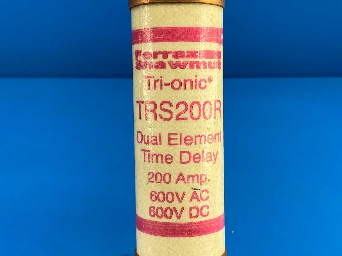 Ferraz Shawmut TRS200R, Tri-Onic® Dual-Element Time-Delay Fuse, 200A / 600V AC / Class RK5